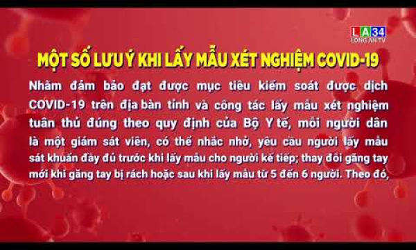 3 bước khi lấy mẫu xét nghiệm Covid-19
