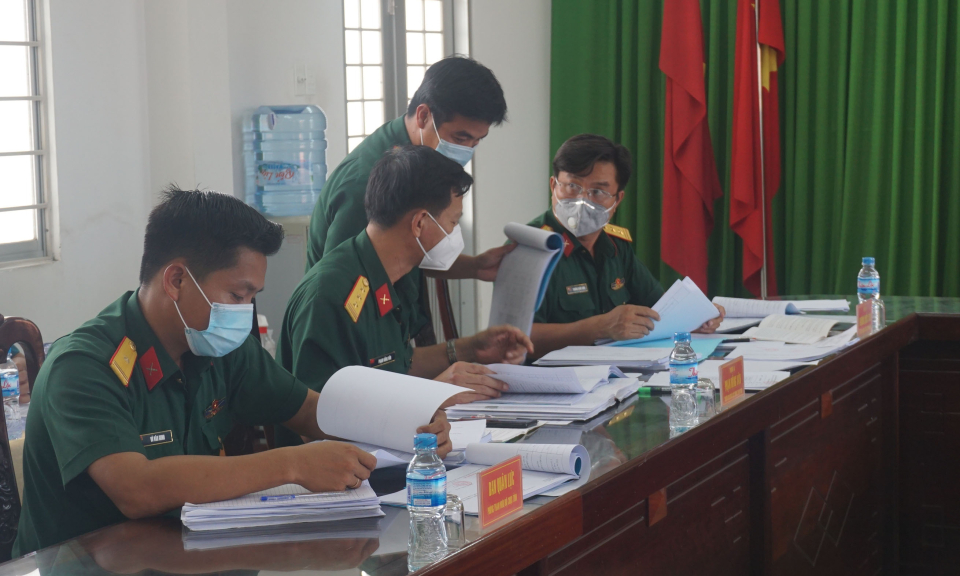 Kiểm tra công tác xét duyệt chính sách miễn, tạm hoãn và thực hiện NVQS năm 2022