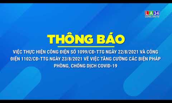 Thông báo thực hiện công điện tăng cường phòng, chống dịch Covid-19