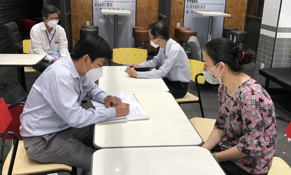 Kiểm tra phương án 3 tại chỗ các doanh nghiệp huyện Cần Giuộc