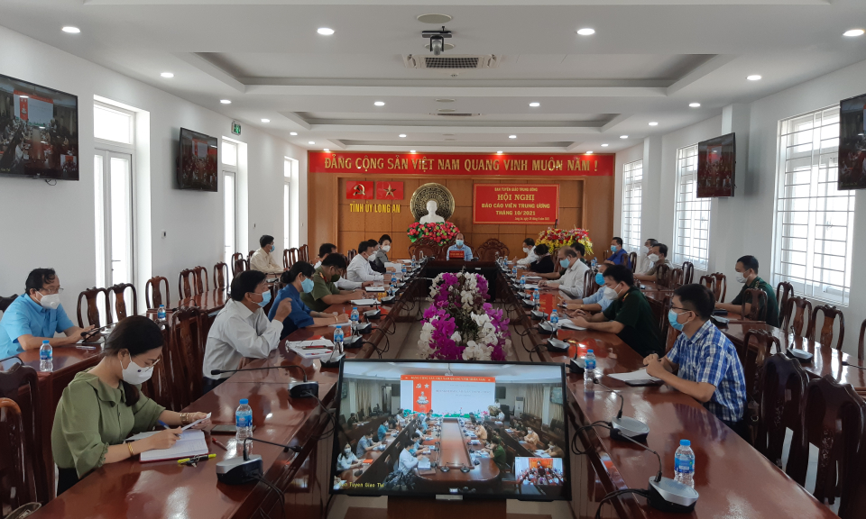 Hội nghị trực tuyến báo cáo viên Trung ương tháng 10/2021