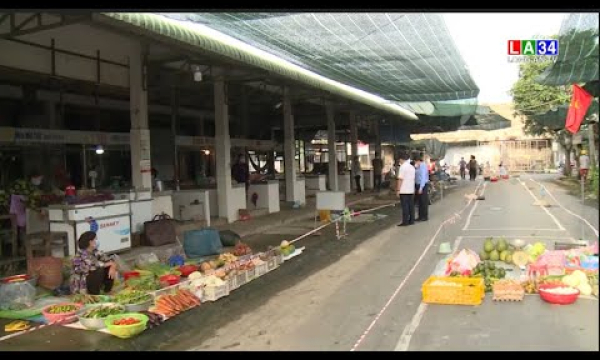 Long An từng bước mở lại chợ truyền thống