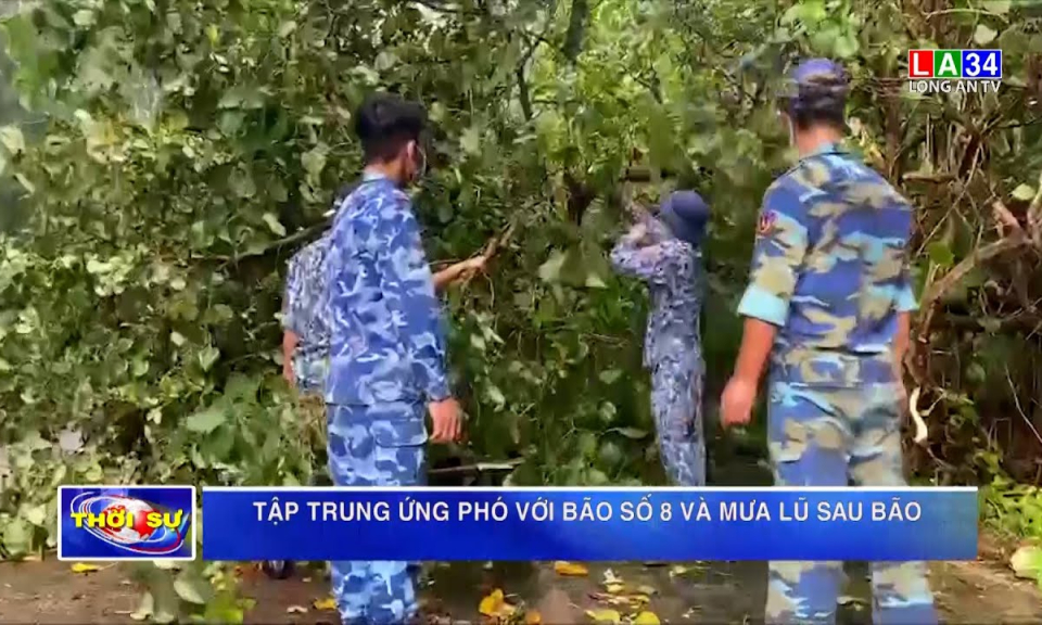 Tập trung ứng phó với bão số 8 và mưa lũ sau bão