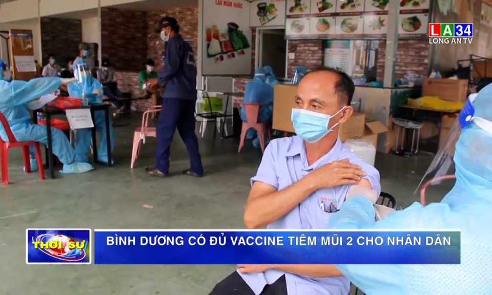 Bình Dương có đủ vaccine tiêm mũi 2 cho nhân dân