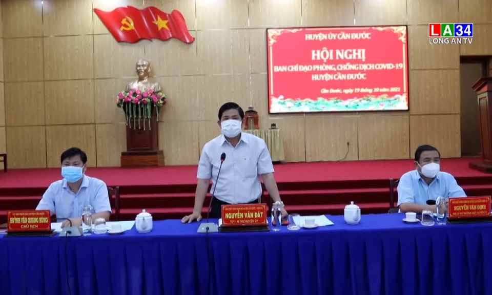 Huyện ủy Cần Đước triển khai công tác phòng chống dịch trong tình hình mới