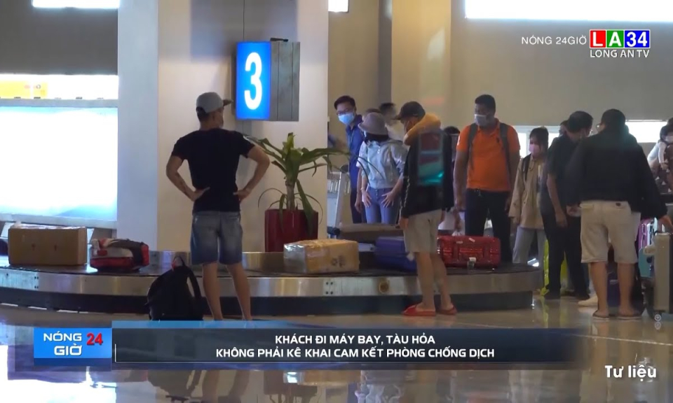 Khách đi máy bay, tàu hỏa không phải kê khai cam kết phòng chống dịch