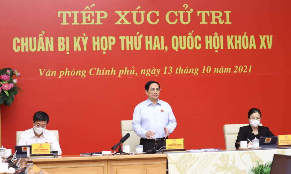 Thủ tướng Phạm Minh Chính tiếp xúc trực tuyến với cử tri thành phố Cần Thơ