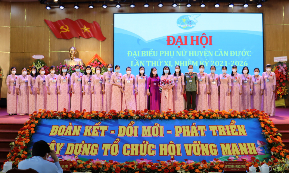 Đại hội Đại biểu phụ nữ huyện Cần Đước lần thứ XI, nhiệm kỳ 2021-2026.