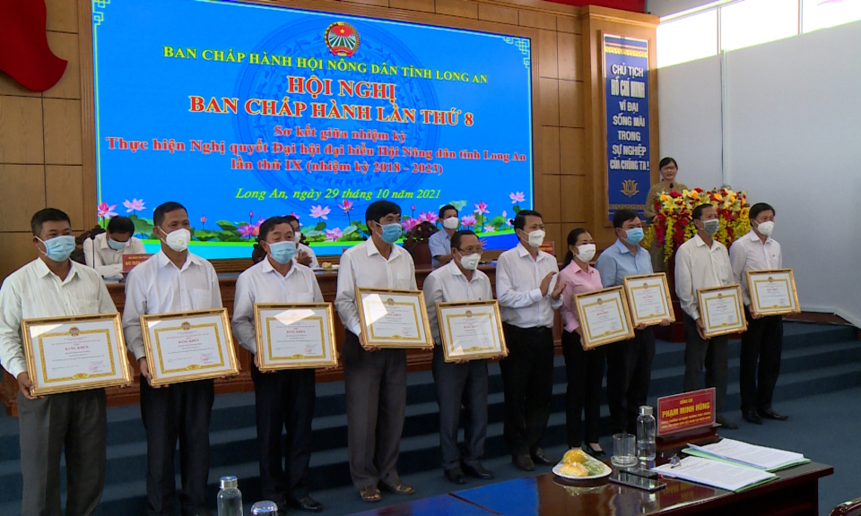 Hội nghị sơ kết giữa nhiệm kỳ thực hiện Nghị quyết Đại hội đại biểu Hội Nông dân Việt Nam tỉnh Long An