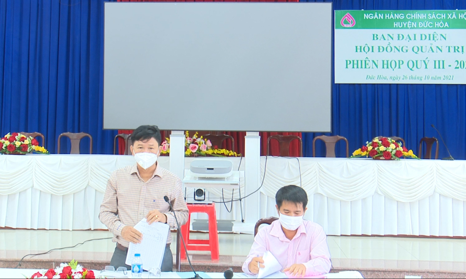 Tổng doanh số cho vay NHCSXH huyện Đức Hòa đạt gần 64.9 tỷ đồng