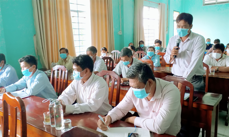 Tân Thạnh: Đối thoại với nhân dân về xây dựng xã văn hóa &#8211; nông thôn mới