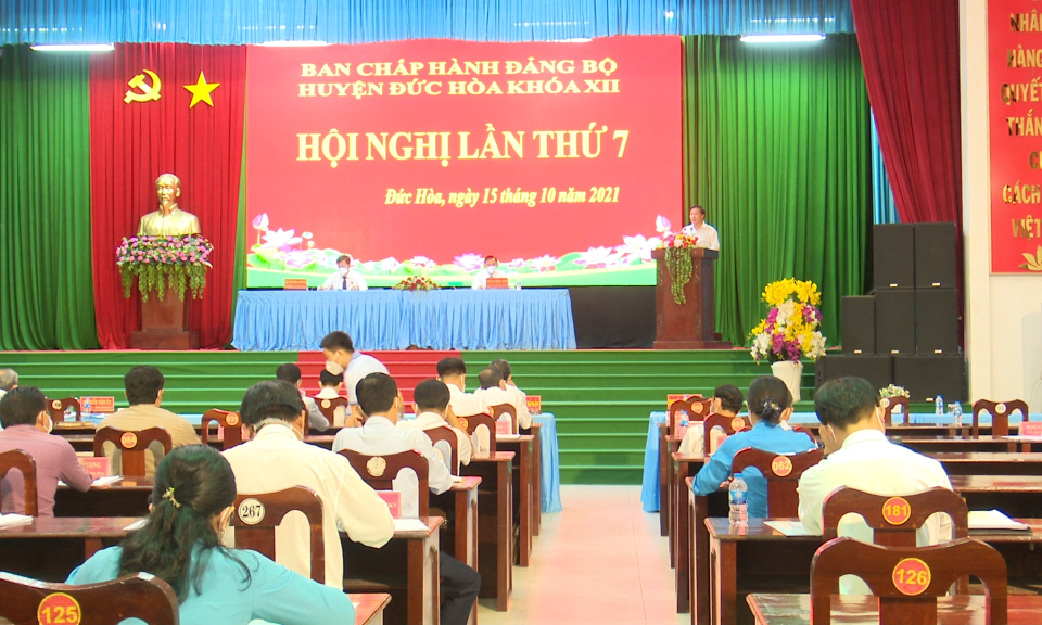 Hội nghị lần thứ 7 Ban chấp hành Đảng bộ huyện Đức Hòa khóa XII