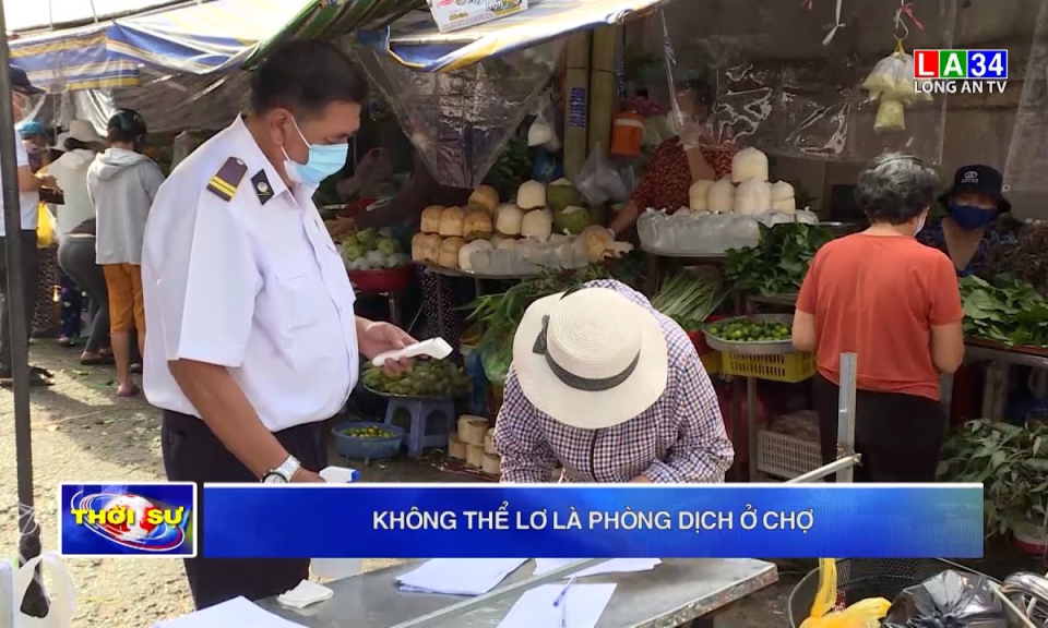 Không thể lơ là phòng dịch ở chợ