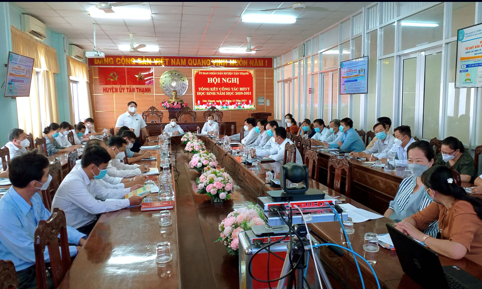Tân Thạnh: Tổng kết công tác BHYT học sinh năm học 2020 &#8211; 2021