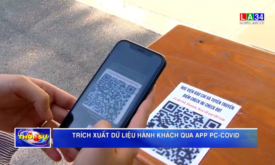 Trích xuất dữ liệu hành khách qua app PC-COVID