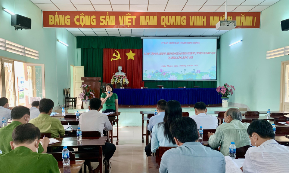 Châu Thành tập huấn nghiệp vụ quảng cáo, rao vặt