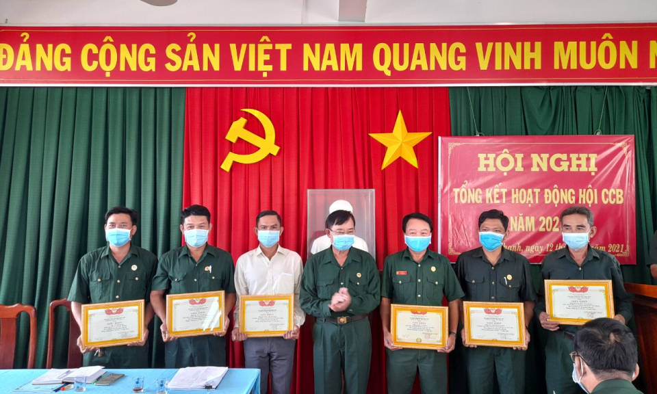 Tân Thạnh tổng kết công tác Hội CCB năm 2021