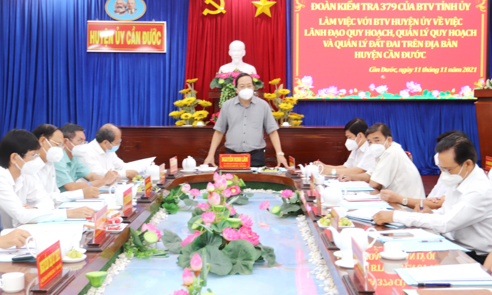 UBND tỉnh kiểm tra quy hoạch tại Cần Đước