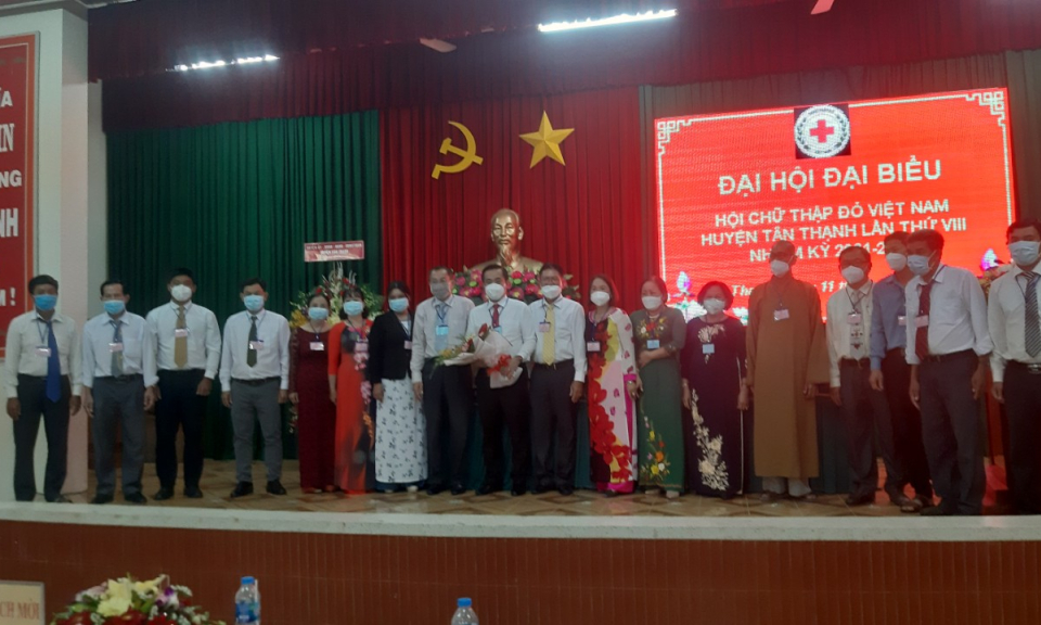Đại hội Hội chữ Thập đó huyện Tân Thạnh lần thứ VIII nhiệm kỳ 2021 – 2026