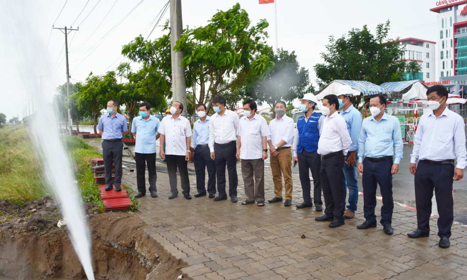 Khánh thành công trình dẫn nước vào Cảng quốc tế Cần Giuộc