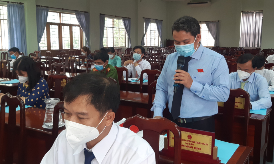HĐND huyện Châu Thành giải trình giữa 2 kỳ họp chuyên đề