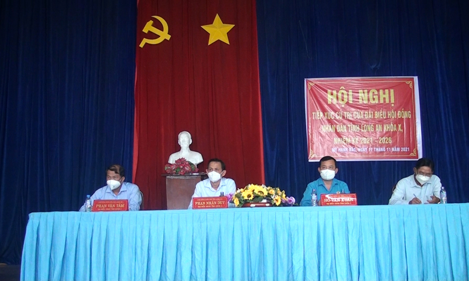 HĐND tỉnh tiếp xúc cử tri vùng hạ huyện Đức Hoà