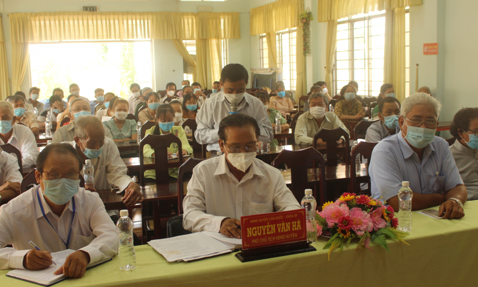 Đại biểu HĐND tỉnh tiếp xúc cử tri Cần Đước