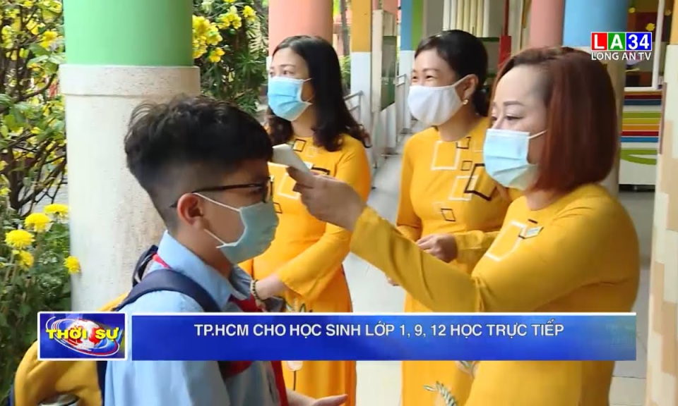 TP.HCM cho học sinh lớp 1, 9, 12 học trực tiếp
