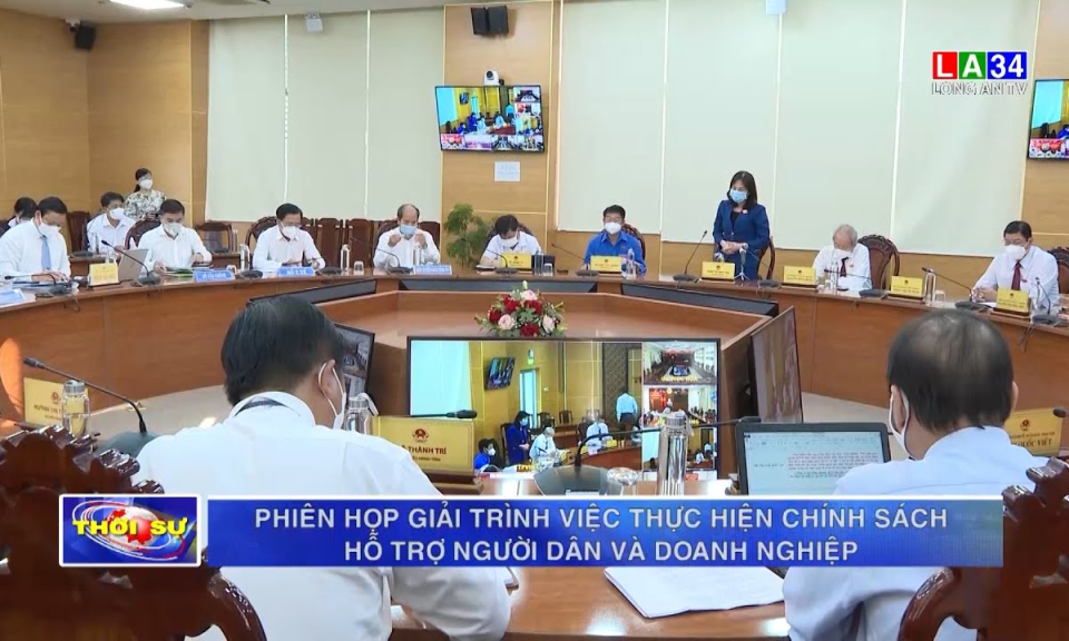 Phiên họp giải trình việc thực hiện chính sách hỗ trợ người dân và doanh nghiệp