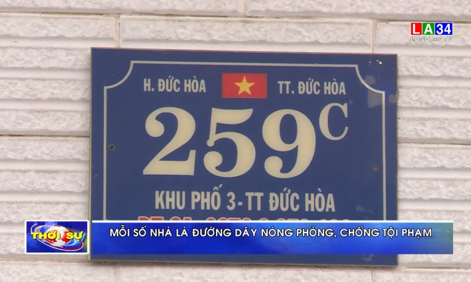 Mỗi số nhà là đường dây nóng phòng, chống tội phạm