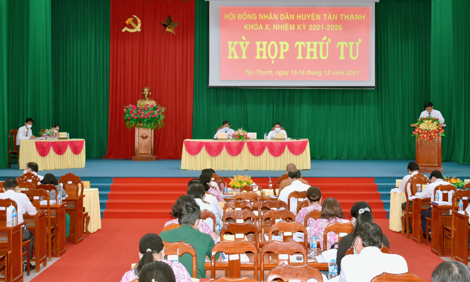 Tân Thạnh: Kỳ họp lệ cuối năm 2021 của HĐND huyện