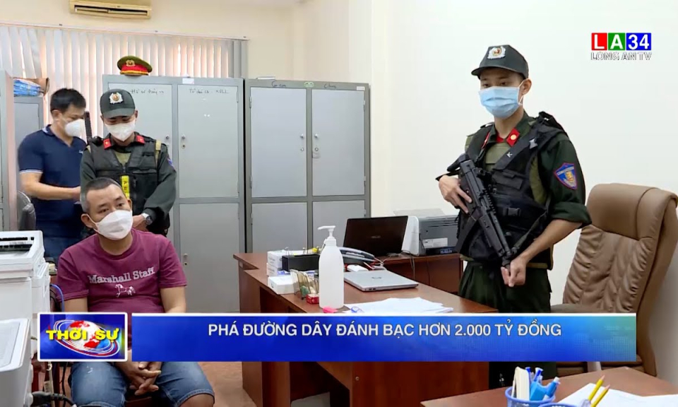 Phá đường dây đánh bạc hơn 2.000 tỷ đồng