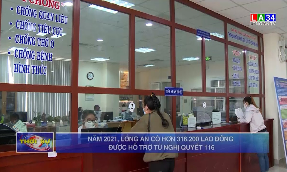 Năm 2021, Long An có hơn 316.200 lao động được hỗ trợ từ Nghị quyết 116