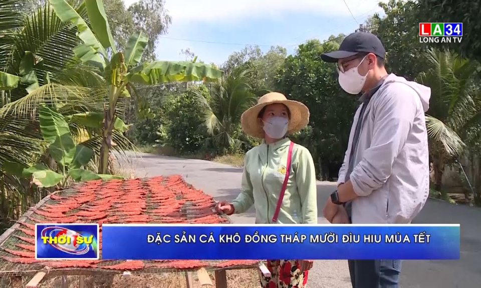 Đặc sản cá khô Đồng Tháp Mười đìu hiu mùa Tết