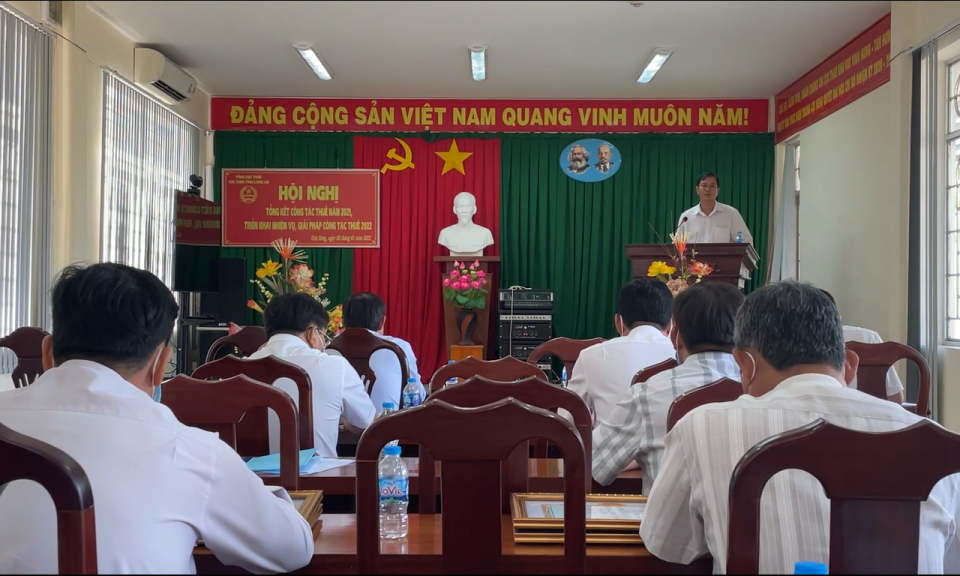 Chi cục Thuế khu vực Vĩnh Hưng &#8211; Tân Hưng hoàn thành kế hoạch thu 2021