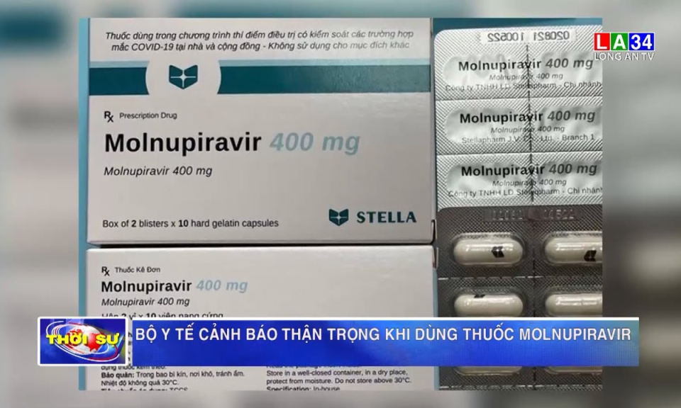 Bộ Y tế cảnh báo thận trọng khi dùng thuốc Molnupiravir