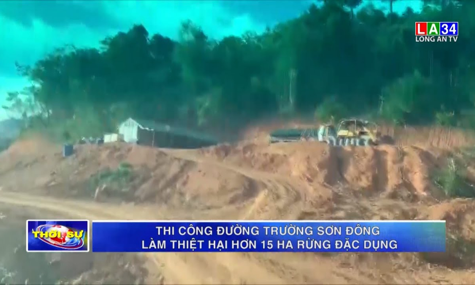 Thi công đường Trường Sơn Đông làm thiệt hại hơn 15 ha rừng đặc dụng