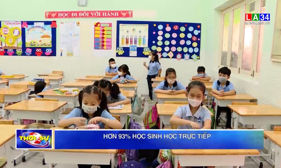Hơn 93% học sinh học trực tiếp