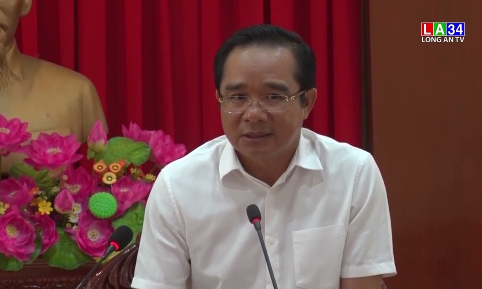 Bí thư Tỉnh ủy làm việc về công tác bồi thường, giải phóng mặt bằng tại huyện Bến Lức