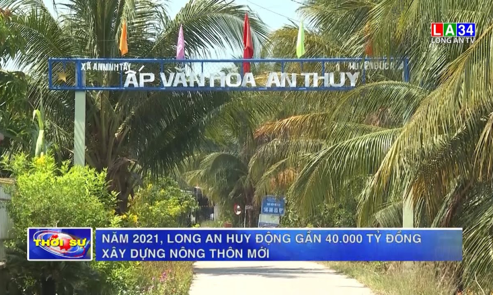 Năm 2021, Long An huy động gần 40.000 tỷ đồng xây dựng nông thôn mới