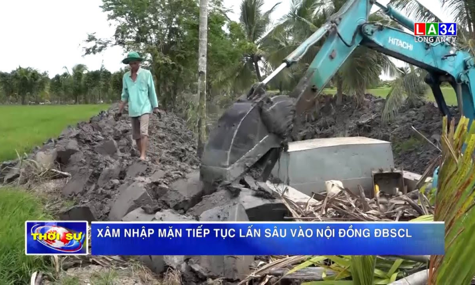 Xâm nhập mặn tiếp tục lấn sâu vào nội đồng ÐBSCL