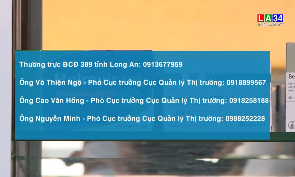 Triển khai số điện thoại đường dây nóng tiếp nhận phản ánh về hoạt động kinh doanh thuốc, vật tư y tế