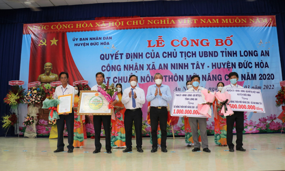  Xã An Ninh Tây đạt chuẩn nông thôn mới nâng cao