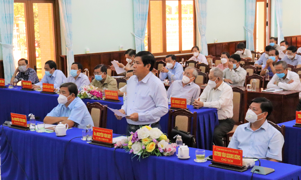 Huyện ủy Cần Đước quyết tâm cao trong thực hiện tuyến Quốc lộ 50B