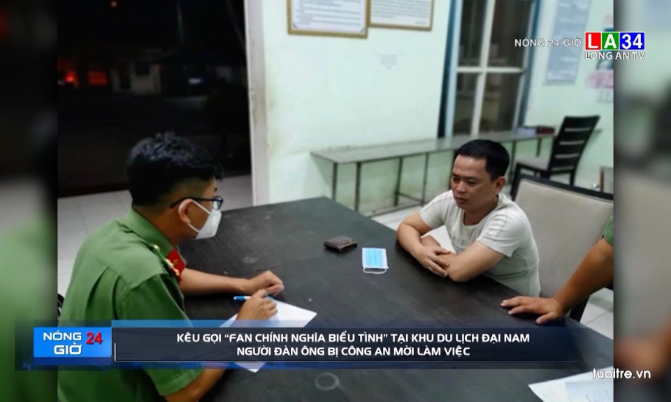 Kêu gọi "fan chính nghĩa biểu tình" tại khu du lịch Đại Nam, người đàn ông bị công an mời làm việc