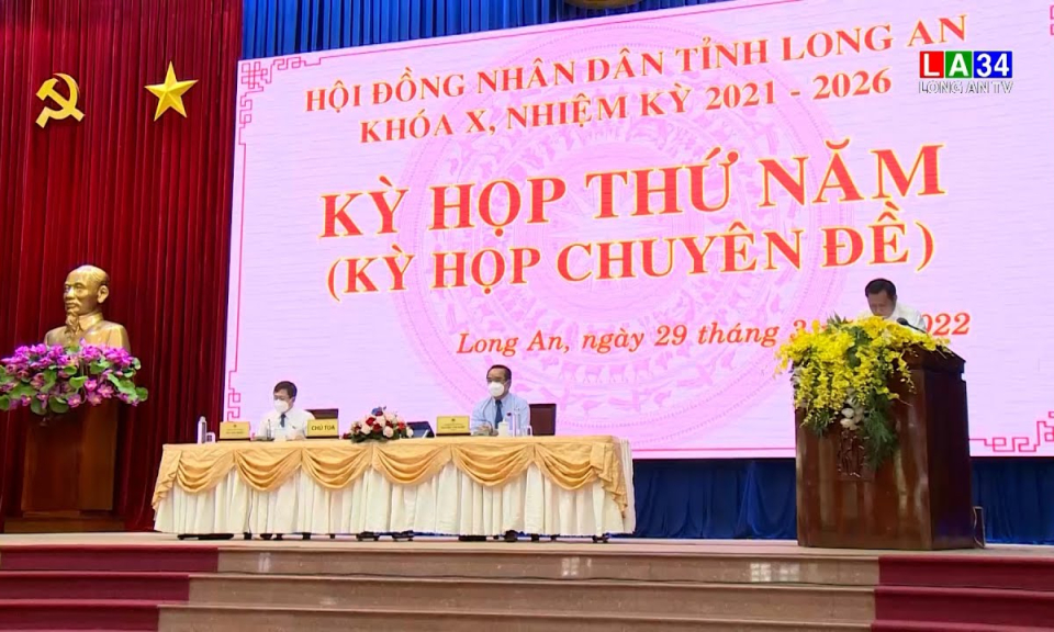 HĐND tỉnh Long An khóa X, nhiệm kỳ 2021-2026 khai mạc Kỳ họp thứ 5 (Kỳ họp chuyên đề)