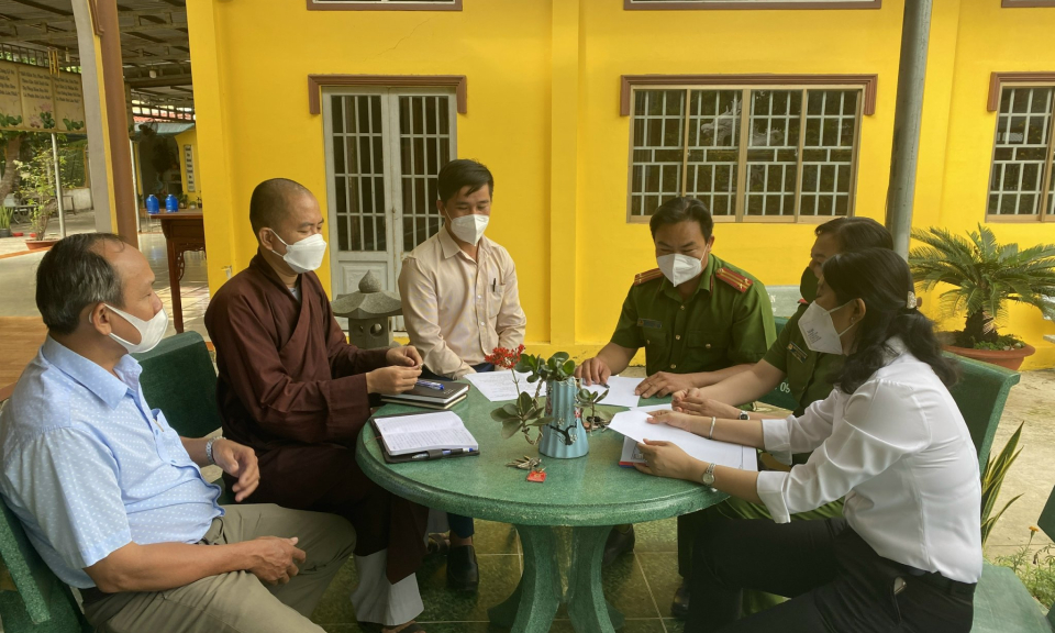 Tín đồ phật giáo tham gia giữ gìn ANTT, xây dựng nông thôn mới