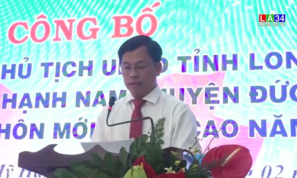 Mỹ Hạnh Nam đón nhận xã nông thôn mới nâng cao