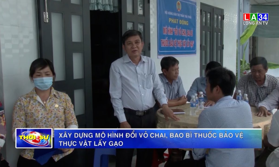 Xây dựng mô hình đổi vỏ chai, bao bì thuốc bảo vệ thực vật lấy gạo
