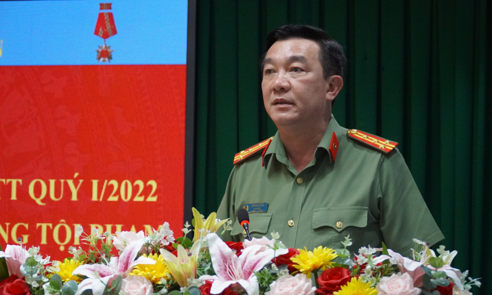 Giữ vững ổn định tình hình an ninh, trật tự quí 1/2022